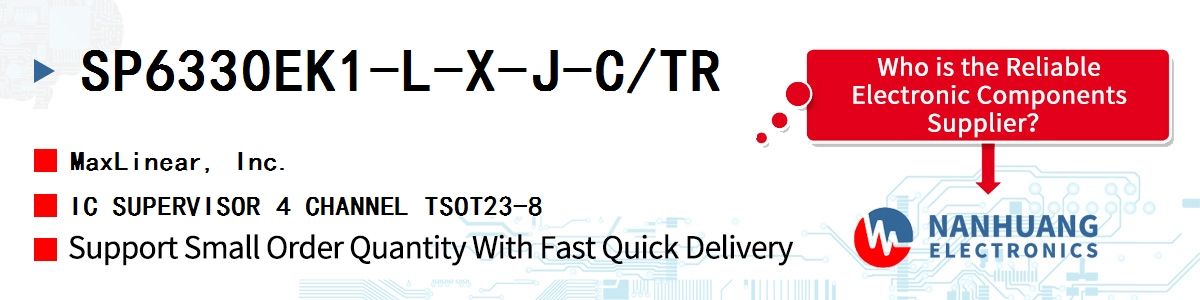 SP6330EK1-L-X-J-C/TR Maxlinear IC SUPERVISOR 4 CHANNEL TSOT23-8