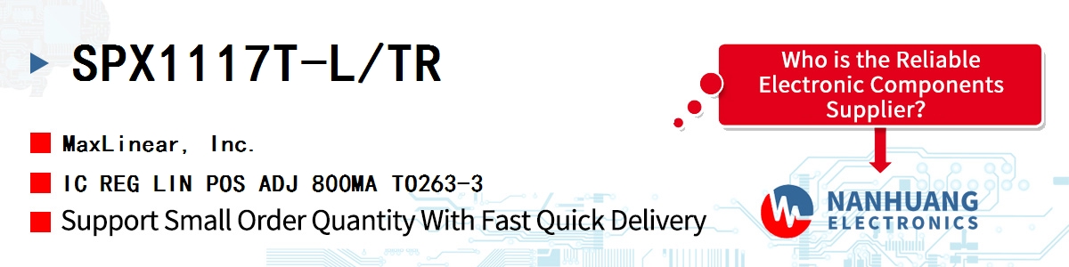 SPX1117T-L/TR Maxlinear IC REG LIN POS ADJ 800MA TO263-3