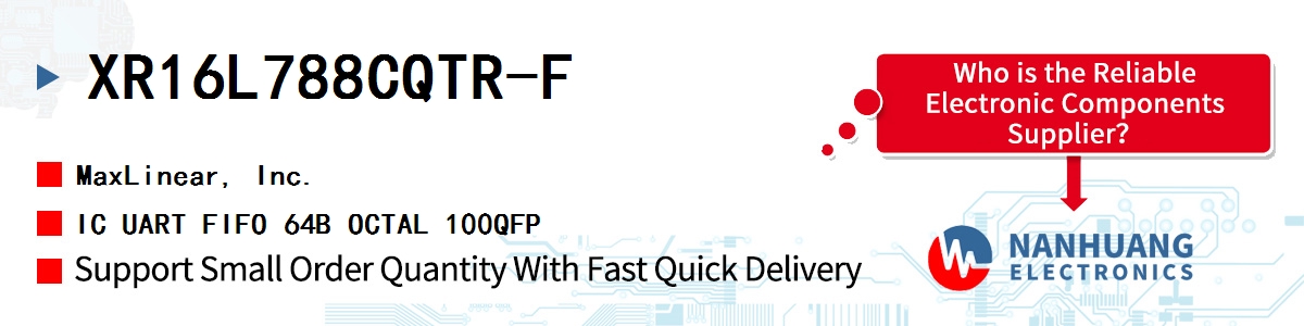 XR16L788CQTR-F Maxlinear IC UART FIFO 64B OCTAL 100QFP