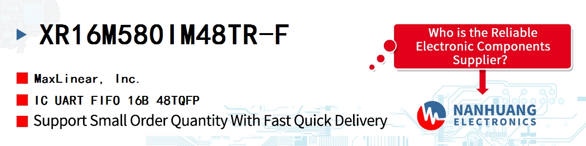 XR16M580IM48TR-F Maxlinear IC UART FIFO 16B 48TQFP