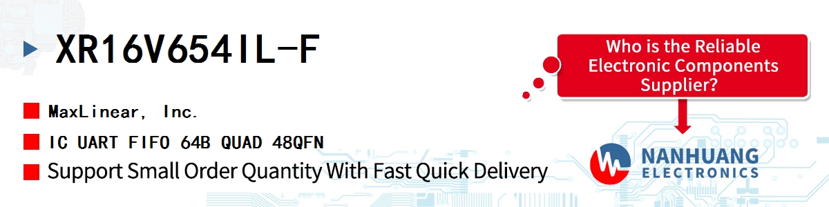 XR16V654IL-F Maxlinear IC UART FIFO 64B QUAD 48QFN