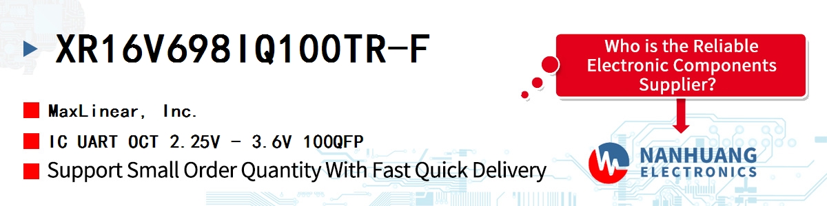 XR16V698IQ100TR-F Maxlinear IC UART OCT 2.25V - 3.6V 100QFP